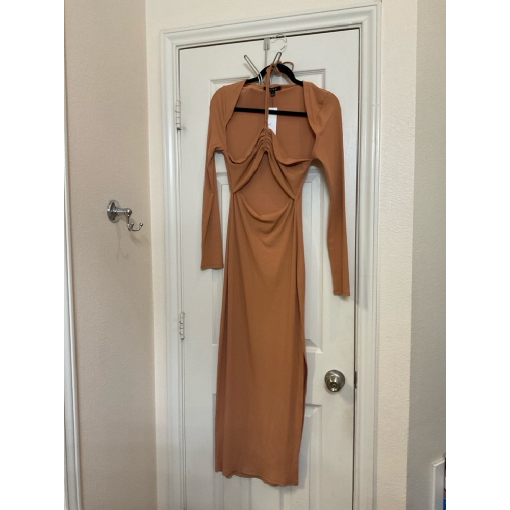 Vici Lauryn Ribbed Halter Dress Medium NWT
